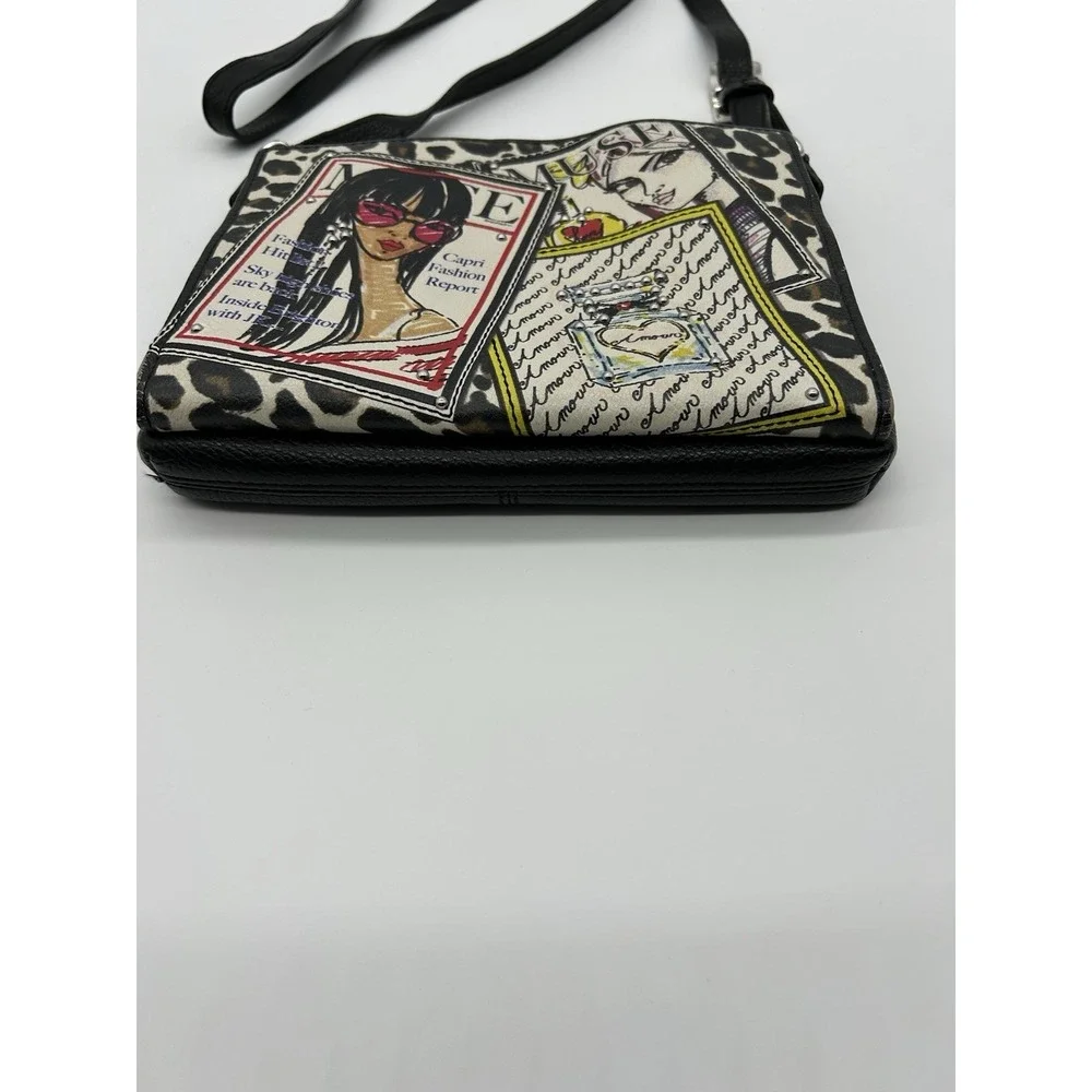 Brighton Fashionista Muse City Organizer Crossbody Bag Tom Clancy Leather RARE